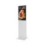 Totem reklamowy 43” LCD – wolnostojący ekran multimedialny biały